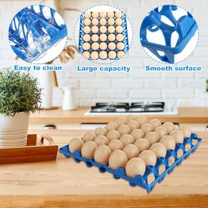 Plateau et caisse à œufs OEM en PP coloré, réutilisable, empilable, robuste, lavable, avec logo personnalisé pour l'élevage de volailles, le tri et l'expédition - Product Image 5