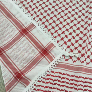 Kefieh Kufiya Shemagh Kuffiyeh in tessuto palestinese sciarpa con motivi classici palestiniani - Product Image 5