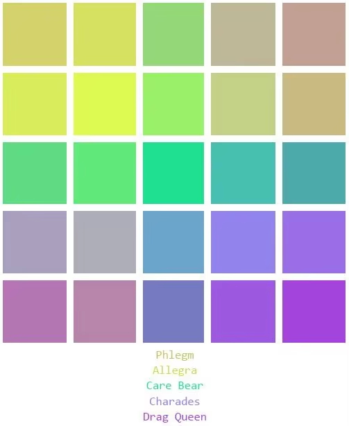 Couleurs mixtes