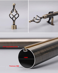 Ensemble de rails à rideaux doubles en alliage <span class=keywords><strong>d</strong></span>'aluminium de style romain antique américain, style méditerranéen, <span class=keywords><strong>d</strong></span>écoration de fenêtre haut de gamme - Product Image 3