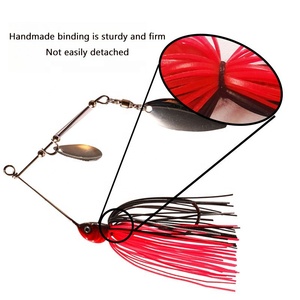 Vente en gros d'usine, leurres de pêche jigging 3,5g 5g, <span class=keywords><strong>chatterbait</strong></span>, spinnerbait, leurres de pêche en métal avec tête en plomb et jupes - Product Image 3
