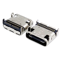 Port Pengisian Daya USB Female Grosir Pabrik, Soket Konektor Tipe C Female 2P 4P 6P 16P 24P Tipe SMT di Atas Papan, Kecepatan Transfer Tinggi