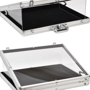 Lockable Transparent Aluminum Eco-Friendly Silk-Screen Printed Open Fashion Trading Card Exhibition <b>Display</b> <b>Case</b> Customizable - Product Image 5