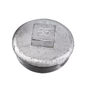 ปลั๊กปิดท่อเหล็กชุบสังกะสี ขนาด 65 มม. แบบมีเกลียว สำหรับท่อ DN65 - Product Image 1
