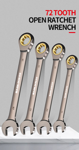 12PCS 10-24mm mục đích kép Ratchet kết hợp cờ lê Set với tổ chức giá 72 răng bánh đôi sử dụng xe sửa chữa công cụ - Product Image 6