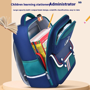 Sacs à dos scolaires personnalisables en polyester imperméable et léger pour enfants – Vente en gros - Product Image 4