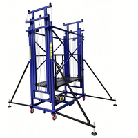 Plateforme élévatrice électrique pour travaux de peinture, entretien mural, capacité 300 kg 500 kg, échafaudage en acier pliable