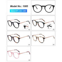 Gafas de Computadora con Marco Redondo Anti Luz Azul, Modernas y de Lujo, para Mujer, Marco Óptico Redondo de Acetato para Trabajadores de Oficina Unisex