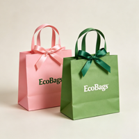 Sacs cadeaux en papier miniatures mignons avec ruban pour bonbons, idéaux pour les fêtes de remerciement, mariages et petites entreprises - Nouveauté