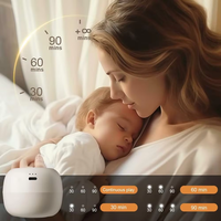 Appareil d'aide au sommeil portable IBN en ABS blanc pour bébés et enfants avec 10 sons apaisants