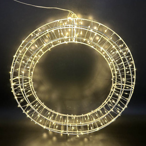 Luz colgante de hierro para ventana, modelo de alambre de cobre, lámpara, estrella, Luna, bola, boda, habitación de Navidad, jardín, fiesta, luces decorativas de Navidad - Product Image 2