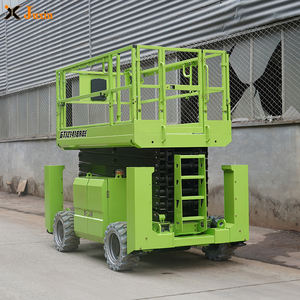 Gunting penggerak sendiri Off road 12m 14m 16m, <span class=keywords><strong>platform</strong></span> pengangkat gunting luar ruangan untuk digunakan pada tanah bergelombang - Product Image 4