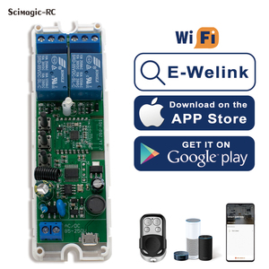 รีเลย์อัจฉริยะ F0903 รองรับ <span class=keywords><strong>Google</strong></span> Home เชื่อมต่อผ่าน EWeLink WiFi 2 ช่อง 7-32V สำหรับระบบอัตโนมัติในบ้าน สวิตช์มอเตอร์ Wifi ควบคุมด้วยคลื่นความถี่วิทยุ 433.92MHz - Product Image 4