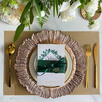 Großhandel Hochwertige 13 Zoll Wiederverwendbare Kunststoff-Platzteller für Hochzeiten und Partydekoration