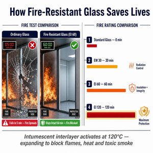 Nouvelle ligne de verre résistant au feu verre ignifugé composite nano-silicium verre de construction résistant au feu pour <span class=keywords><strong>porte</strong></span> fenêtre - Product Image 3