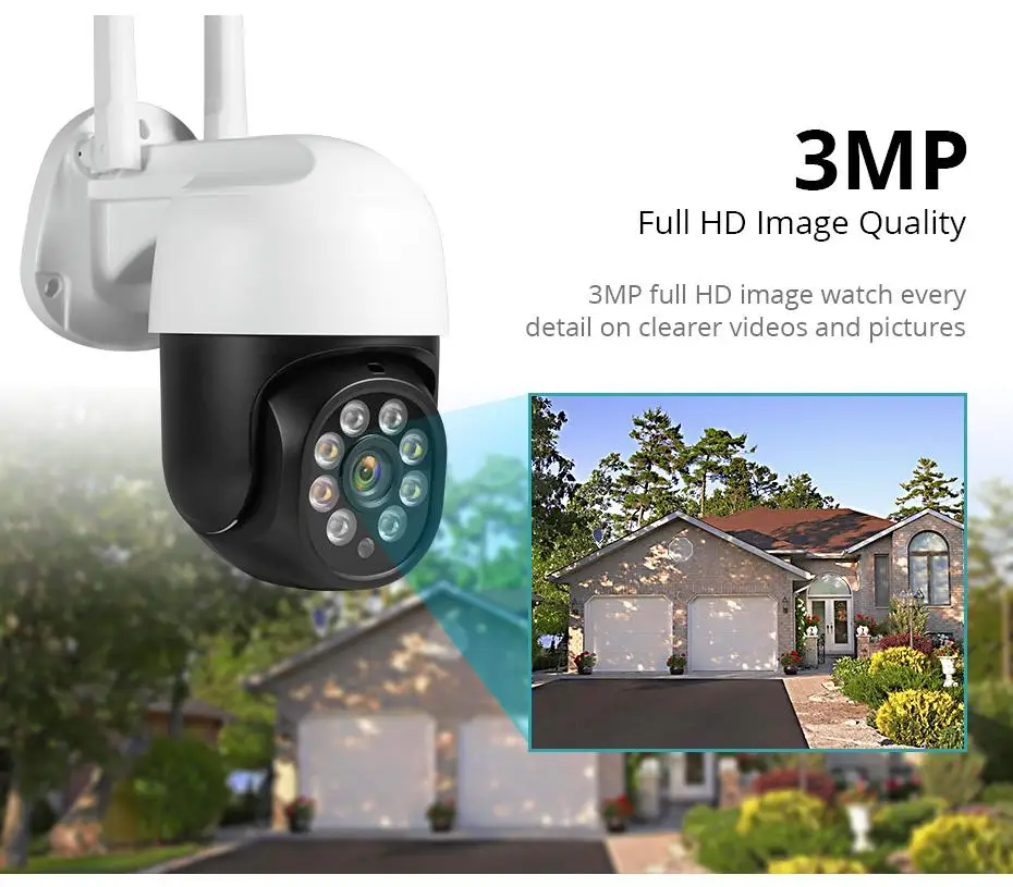 3mp Al-Outdoor Security-camera resolution quality