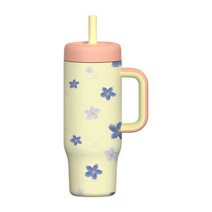 Custom Kids' Stainless Steel School <b>Tumbler</b> Vacuum Thermo Insulated Water Bottle with Handle and Lid - Product Image 2