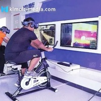 Simulador de Ciclismo de Realidad Virtual para Parques de Diversiones, Bicicleta de Ejercicio, Simulación de Carreras, Fitness para Niños, Juegos de Movimiento con Bicicleta