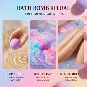 Coffret Cadeau <span class=keywords><strong>de</strong></span> Bombes <span class=keywords><strong>de</strong></span> Bain Artisanales Lxpure - 12 Designs Uniques Huiles Essentielles Naturelles Minéraux Aromathérapie <span class=keywords><strong>Spa</strong></span> Relaxation Dessins Animés - Product Image 4