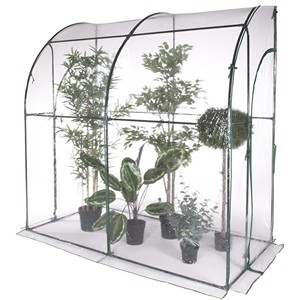 Serre murale avec deux portes métalliques et un couvercle 200x100 H. 210CM - Product Image 1