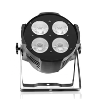 Éclairage de scène 4*50W, contrôle DMX, faisceau blanc chaud, quatre yeux LED COB PAR pour réunions, concerts, fêtes