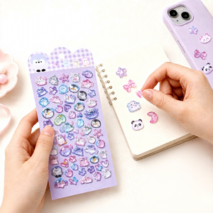 Wholesale Customizable <b>3D</b> Luminous PVC <b>Stickers</b> Cartoon Animal Shapes Self Adhesive Glow Dark Holiday Decals for Decoration - Product Image 1
