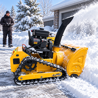Souffleuse à neige sur chenilles télécommandée robuste de 800 mm pour le déneigement des routes municipales, directement de l'usine