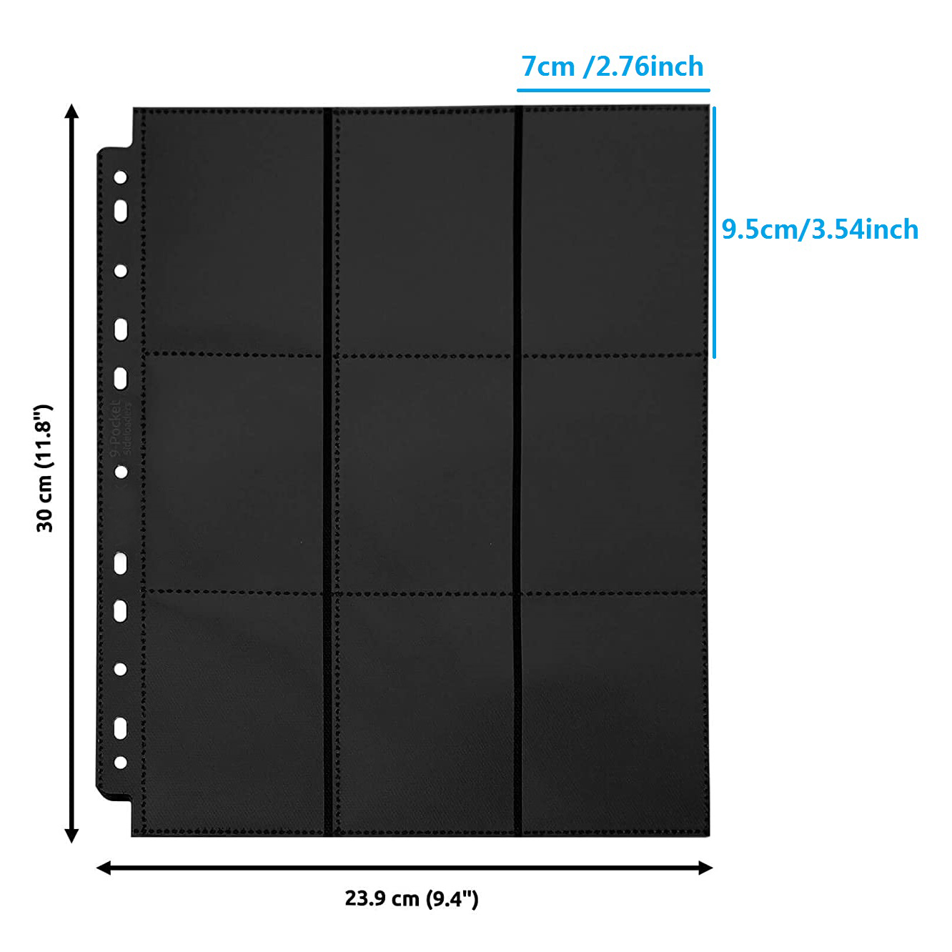 card sleeve folder Amazon.com: 【2026】Trading Card Binder 9 Pocket, Premium Sports Collection  Binder Game Cards Book with Sleeves Side Loading, Anti-open Strap Double  Sided Waterproof 360 Card Folder : Toys & Games main image 0