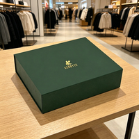 Boîtes d'emballage en papier personnalisées magnétiques de luxe pour vêtements, t-shirts, marques de vêtements
