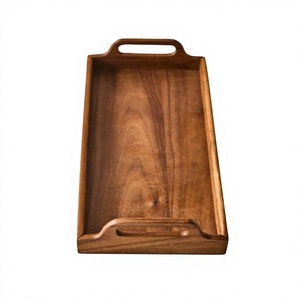 Breakfast Serving Tray Handles Large Acacia Eco Friendly Animal Print Handmade Wooden Tray Household Dishwasher Safe <b>Microwave</b> - Product Image 4