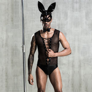 Nuova moda uomo adulto coniglietto <span class=keywords><strong>Costume</strong></span> Cosplay uomo biancheria intima Sexy per gli uomini <span class=keywords><strong>di</strong></span> <span class=keywords><strong>carnevale</strong></span> - Product Image 5