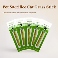 Bâton de herbe commémoratif réaliste pour animaux de compagnie, pour offrir aux tombes
