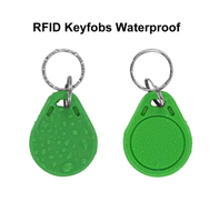 Kustom TK4100 EM4200 T5577 Programmable ditulis ulang UID 13.56Mhz ABS NFC Smart Tag Keyfob RFID kunci Fob dengan gantungan kunci