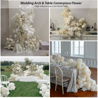 Hydrangea miniature préservée de qualité supérieure, fleurs éternelles à tige unique pour centre de table élégant de mariage et décoration intérieure de fête