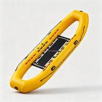 Bateau-schlitten gonflable de sauvetage aquatique, robuste, insubmersible, certifié CE, portable