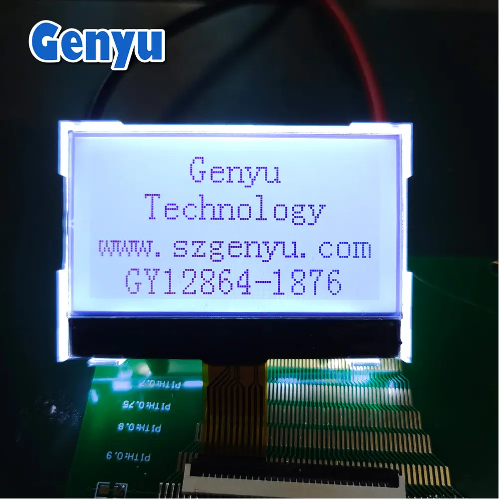 1.8 Inch 12pin Spi Cog Fstn Transflectieve 128X64 Grafische Lcd-Weergavemodules