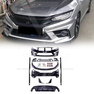 Kit Carrozzeria in PP per Honda Civic <span class=keywords><strong>X</strong></span> 2016-2019, Conversione in Stile Fc450 - Product Image 1