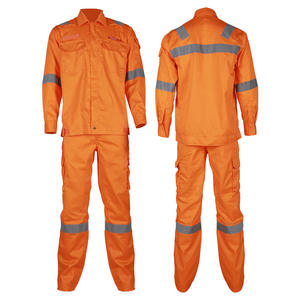 Conjunto de Ropa de Trabajo Ignífuga de Algodón Antiestático para la Industria Petrolera y Petroquímica, Azul Océano, Azul Cielo, Rojo, Gris - Product Image 4