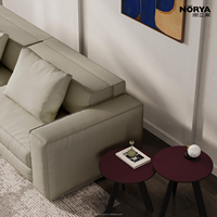 NORYA Ensemble de canapés modernes trois places en mousse durable pour salon, mobilier contemporain pour hôtel et appartement
