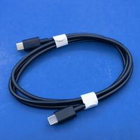Cable de Datos TPE Blindado de Doble Puerto Tipo-C, 1.8m-3A 60W, Carga Rápida PD, para Teléfonos Móviles y Bancos de Energía