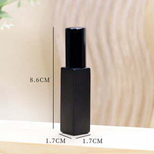 Factory Sells 3 ml 5 ml 10 ml 20 ml Black Matte High-end Portable Cylindrical Glass Perfume <b>Bottles</b> Spray Pump Screen Printed - Product Image 5