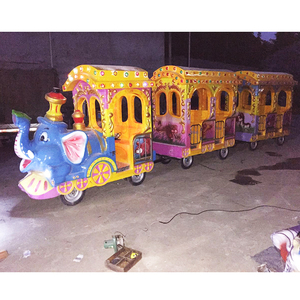 Parque <span class=keywords><strong>de</strong></span> atracciones adultos <span class=keywords><strong>tren</strong></span> paseos atracción turista eléctrico 4 <span class=keywords><strong>vagones</strong></span> <span class=keywords><strong>tren</strong></span> sin rieles a la <span class=keywords><strong>venta</strong></span> - Product Image 2