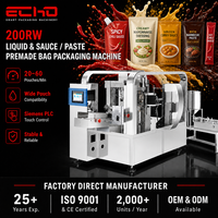 Machine d'emballage automatique ECHO pour sachets préformés, remplissage et scellage pour sauces