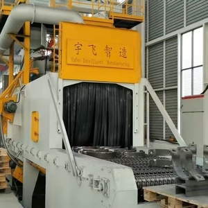 Qwd lưới bắn nổ máy dây lưới vành đai abrator với PLC động cơ hộp số bơm lõi deflashing đánh bóng - Product Image 2