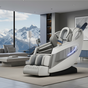 Luxuriöser Dual-Core 4D KI-Smart Gesundheits-Massagesessel mit Ganzkörpermassage, Zero-Gravity, Elektrischer Liegefunktion, Shiatsu, Heizung, Airbag und <span class=keywords><strong>Fu</strong></span>ßpflege - Product Image 1