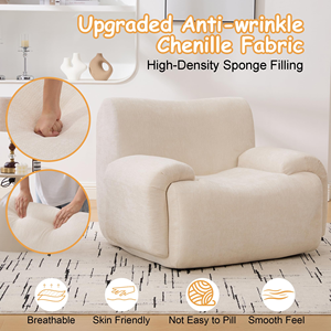 <span class=keywords><strong>Canapé</strong></span> nuage ergonomique et confortable pour une personne, idéal pour salon, salle de jeux et home cinéma - Product Image 5