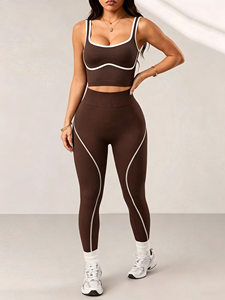 Ensemble de sport respirant sans couture pour femmes grandes tailles, commande en gros, directement de l'usine, vêtements de yoga et de sport pour revendeurs mondiaux - Product Image 3