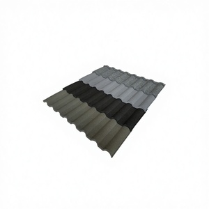 Tuiles de <span class=keywords><strong>toiture</strong></span> modernes en pierre revêtue de décrastique pour hôtels, avec des copeaux de pierre de bordure et un design élégant - Product Image 1