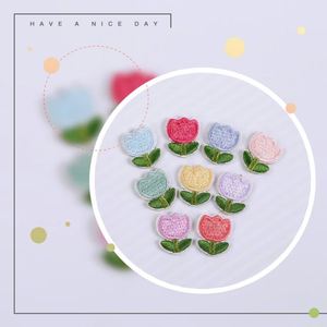 Mini Patch Autocollant 1,6*1,3cm Motif Fleur Mignonne et Colorée pour Décoration Vêtements Chaussures Chapeaux - Product Image 1