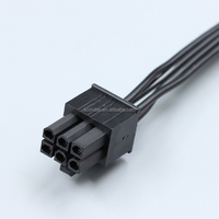 Cable divisor de fuente de alimentación de 6 pines a 4 pines grandes, totalmente modular, 1 a 4, para la serie RM X, paquete de 4, 750 mm, cable de alimentación para PC, OEM